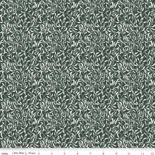 Let's Wander Leaflets Forest - Riley Blake Quilting Cotton Fabric (C16884 - FOREST) - Ray of Sonshine Design