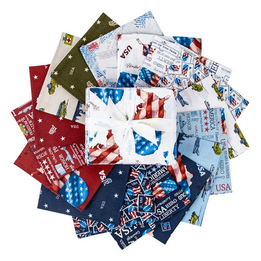 Letters from Home Fat Quarter Bundle - 16 Piece - Riley Blake Designs FQ - 15610 - 16 - Ray of Sonshine Design