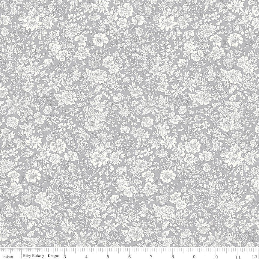 Liberty Emily Belle Collection Steel Fabric by the Yard or Fat Quarter - Riley Blake Designs - Ray of Sonshine Design