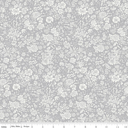 Liberty Emily Belle Collection Steel Fabric by the Yard or Fat Quarter - Riley Blake Designs - Ray of Sonshine Design