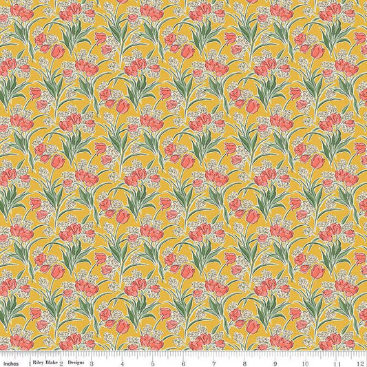 Liberty Fabrics - Flower Shop Florists' Flowers C - Quilting Cotton - 01667412C - Liberty of London by the Yard - Riley Blake - Ray of Sonshine Design