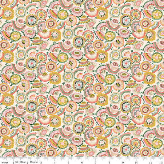 Liberty Fabrics - Flower Shop Lasenby Bloom C - Quilting Cotton - 01667416C - Liberty of London by the Yard - Riley Blake - Ray of Sonshine Design