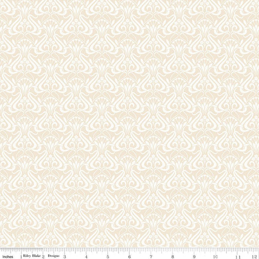 Liberty Fabrics Nouveau Shadow Fawn – Quilting Cotton by the Yard - Ray of Sonshine Design