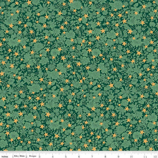 Liberty Festive Greetings Emily Star - Liberty Fabrics Quilting Cotton - 01667431A - Liberty of London by the Yard for Riley Blake - Ray of Sonshine Design