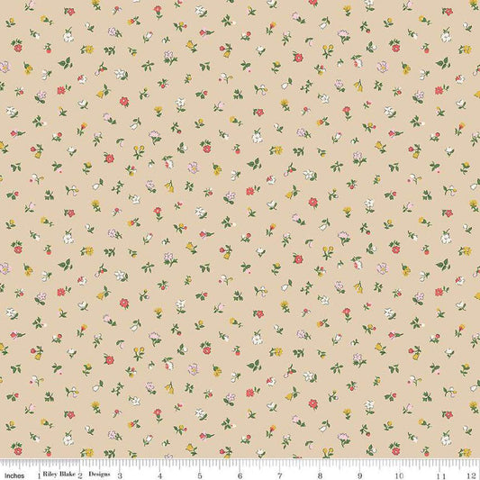 Liberty Flower Shop Newland Sprigs C - Quilting Cotton - 01667415C - Liberty of London by the Yard - Riley Blake - Ray of Sonshine Design