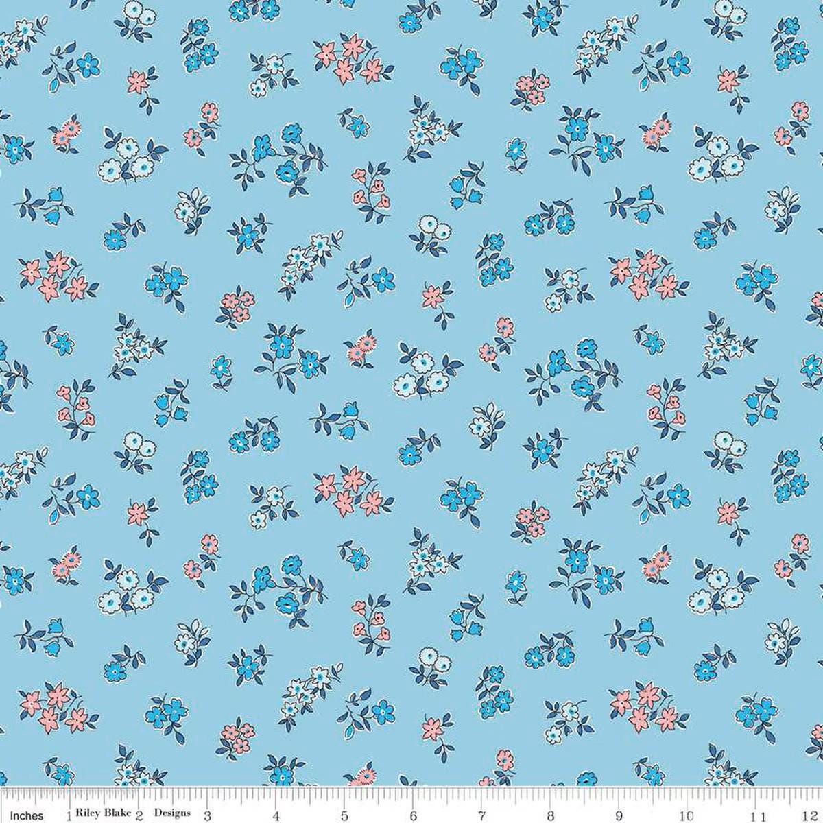 Liberty Heirloom Collection 3 Posy Sprig - Liberty of London for Riley Blake - Fabric by the Yard - 016668112D - Ray of Sonshine Design