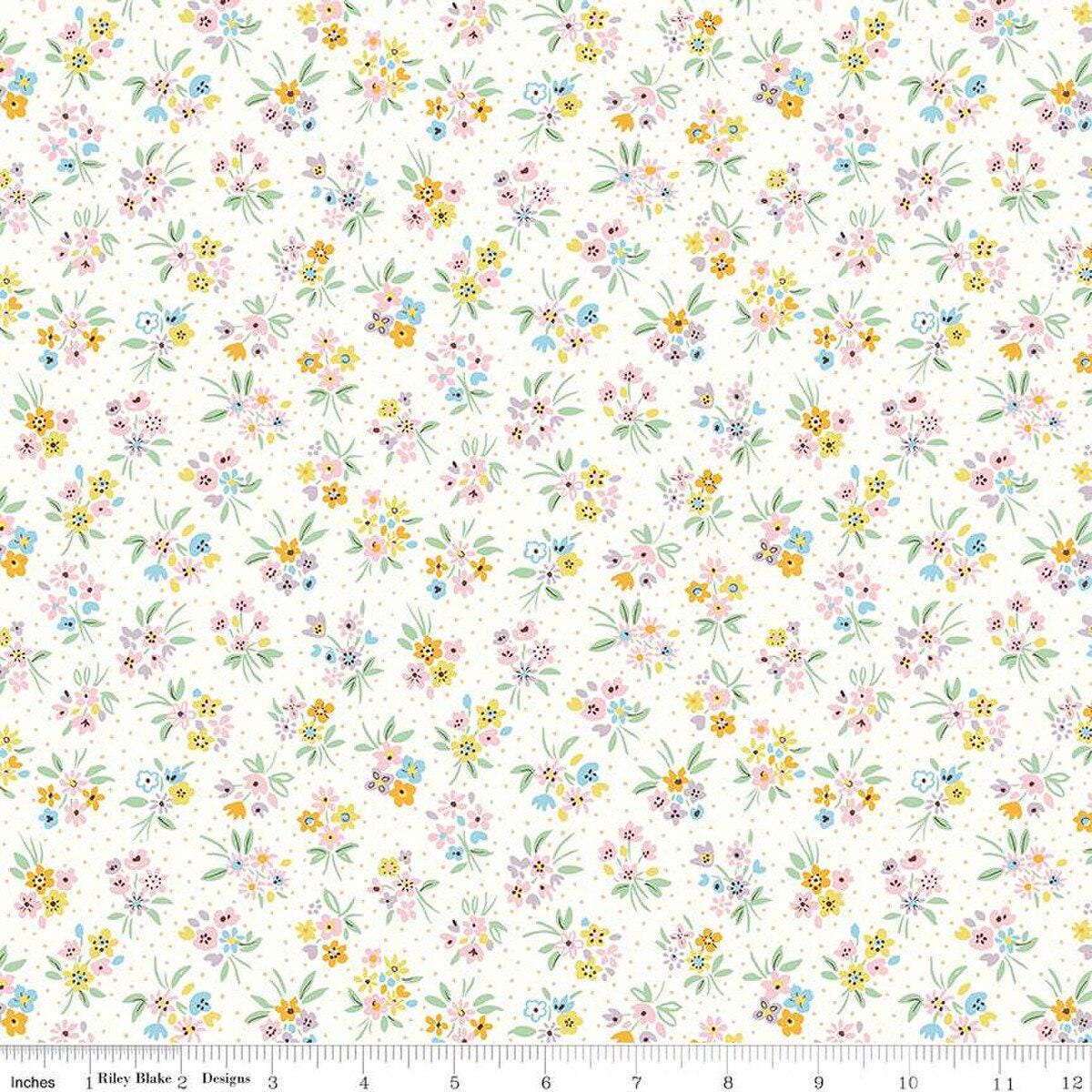 Liberty Heirloom Spring Beatrice Bouquet A - Liberty of London for Riley Blake - Fabric by the Yard - 016673102A - Ray of Sonshine Design