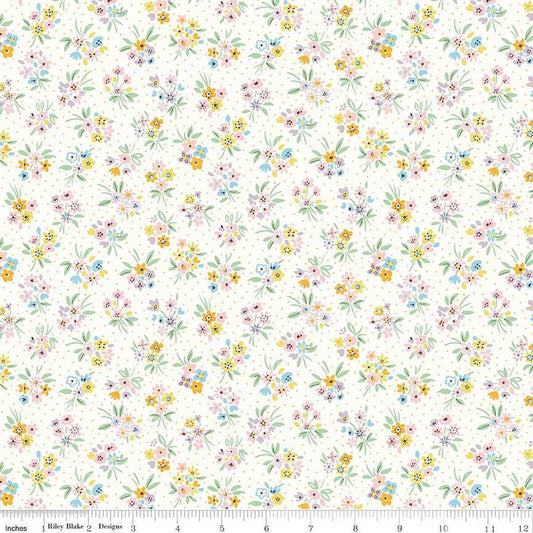 Liberty Heirloom Spring Beatrice Bouquet A - Liberty of London for Riley Blake - Fabric by the Yard - 016673102A - Ray of Sonshine Design