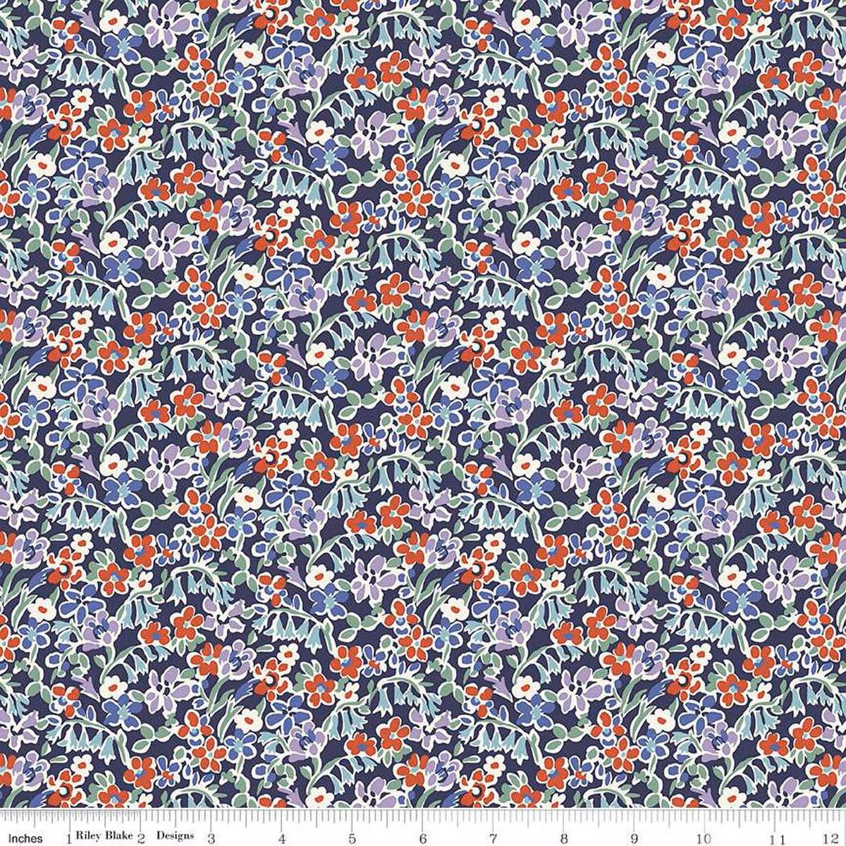 Liberty London Bouquet Regent Meadow A - Liberty of London for Riley Blake - Fabric by the Yard - 01667418A - Ray of Sonshine Design