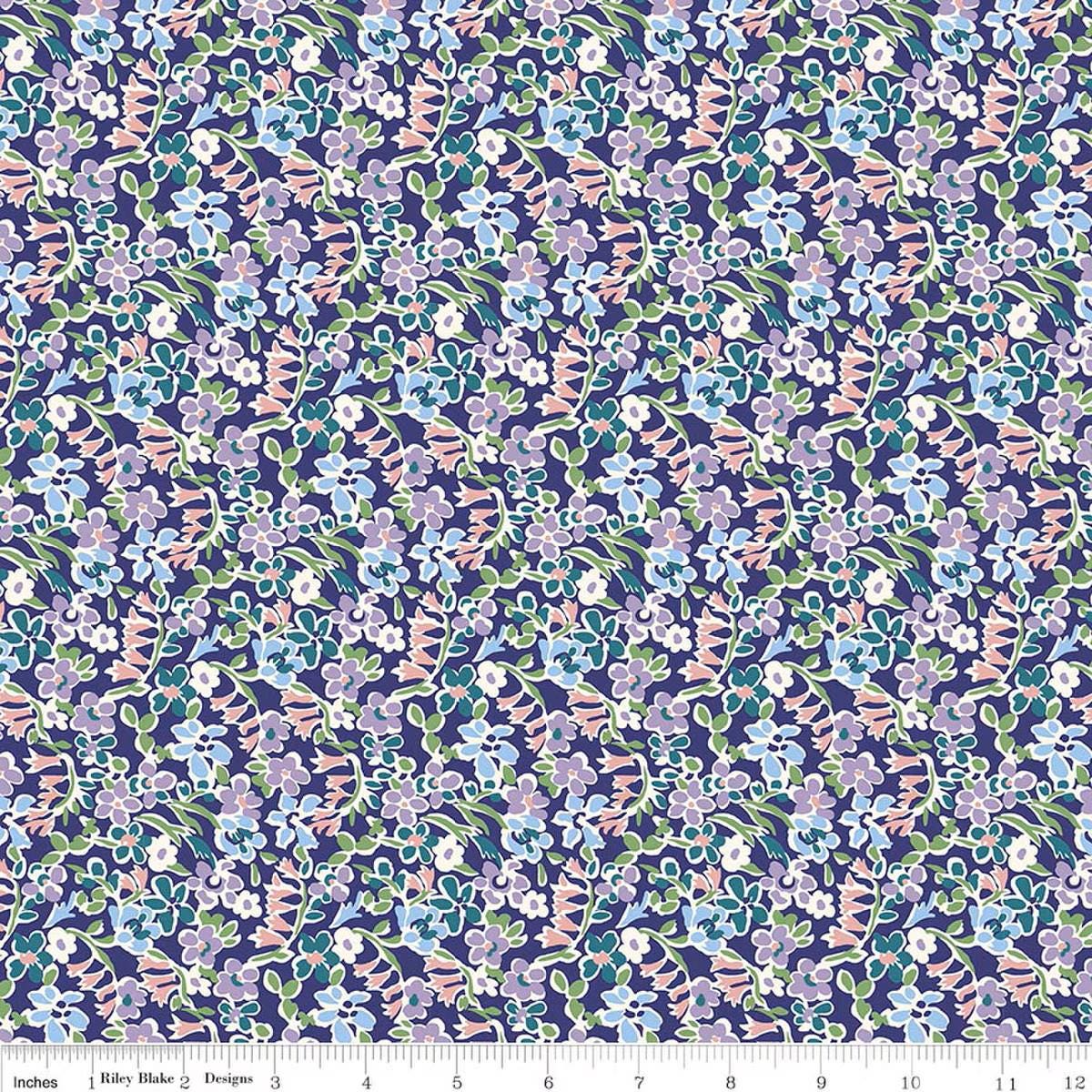 Liberty London Bouquet Regent Meadow B - Liberty of London for Riley Blake - Fabric by the Yard - 01667418B - Ray of Sonshine Design