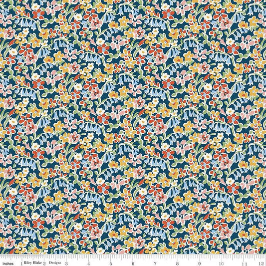 Liberty London Bouquet Regent Meadow C - Liberty of London for Riley Blake - Fabric by the Yard - 01667418C - Ray of Sonshine Design