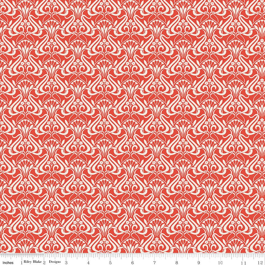 Liberty Nouveau Shadow Chalk Red - Ray of Sonshine Design