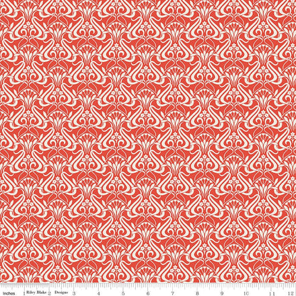 Liberty Nouveau Shadow Chalk Red - Ray of Sonshine Design