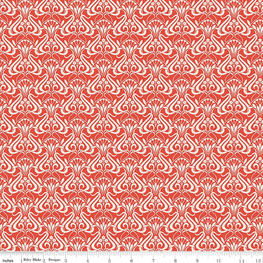 Liberty Nouveau Shadow Chalk Red - Ray of Sonshine Design