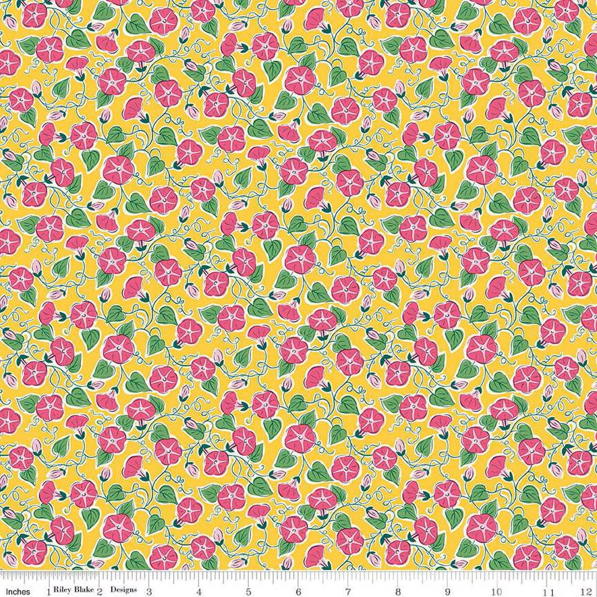 Liberty Postcard from Paradise Paradise Vine C - Liberty of London for Riley Blake - Fabric by the Yard - 01667440C - Ray of Sonshine Design