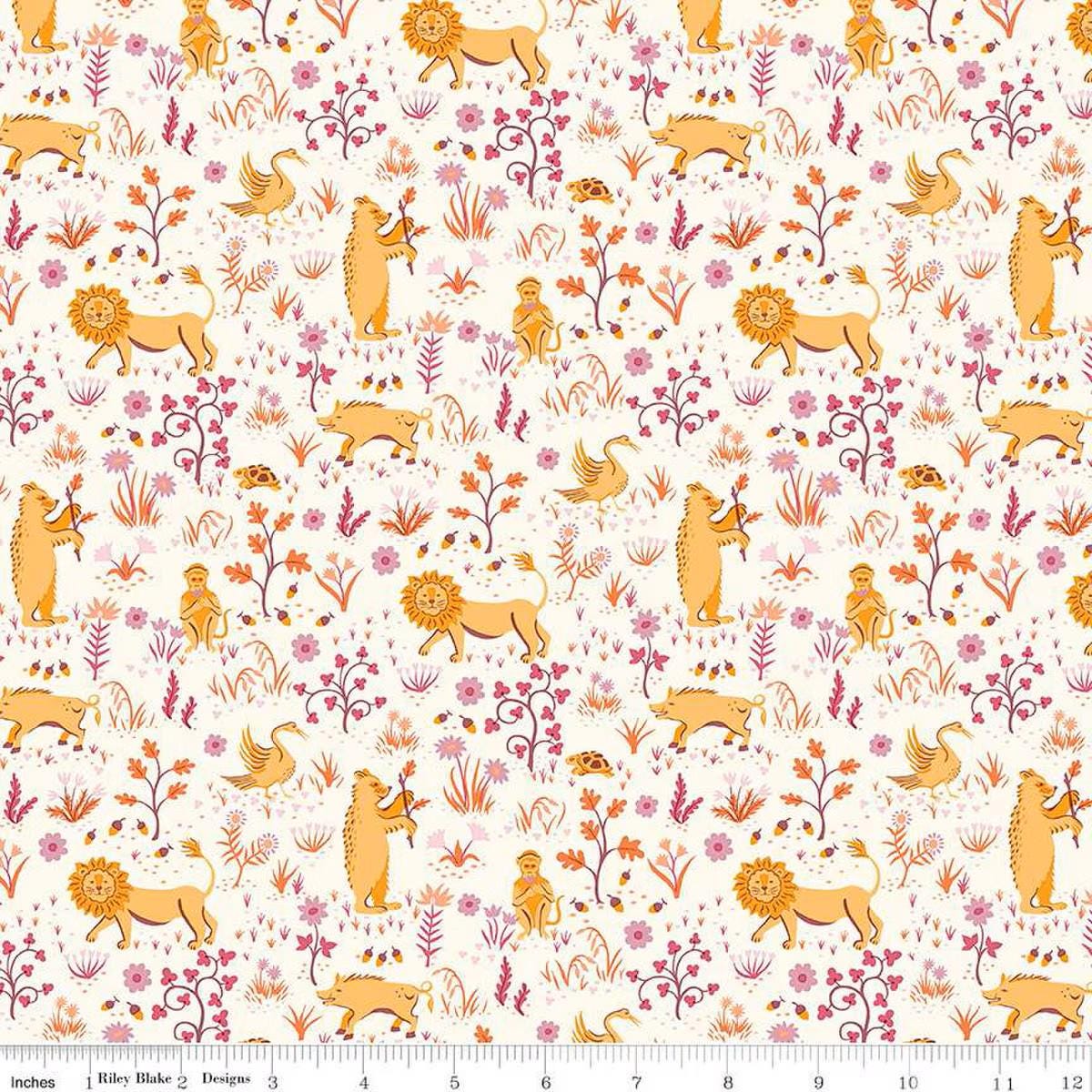 Liberty Tree of Life Berry Botanicals Tudor Fauna - Liberty of London for Riley Blake - Fabric by the Yard - 01667370C - Ray of Sonshine Design