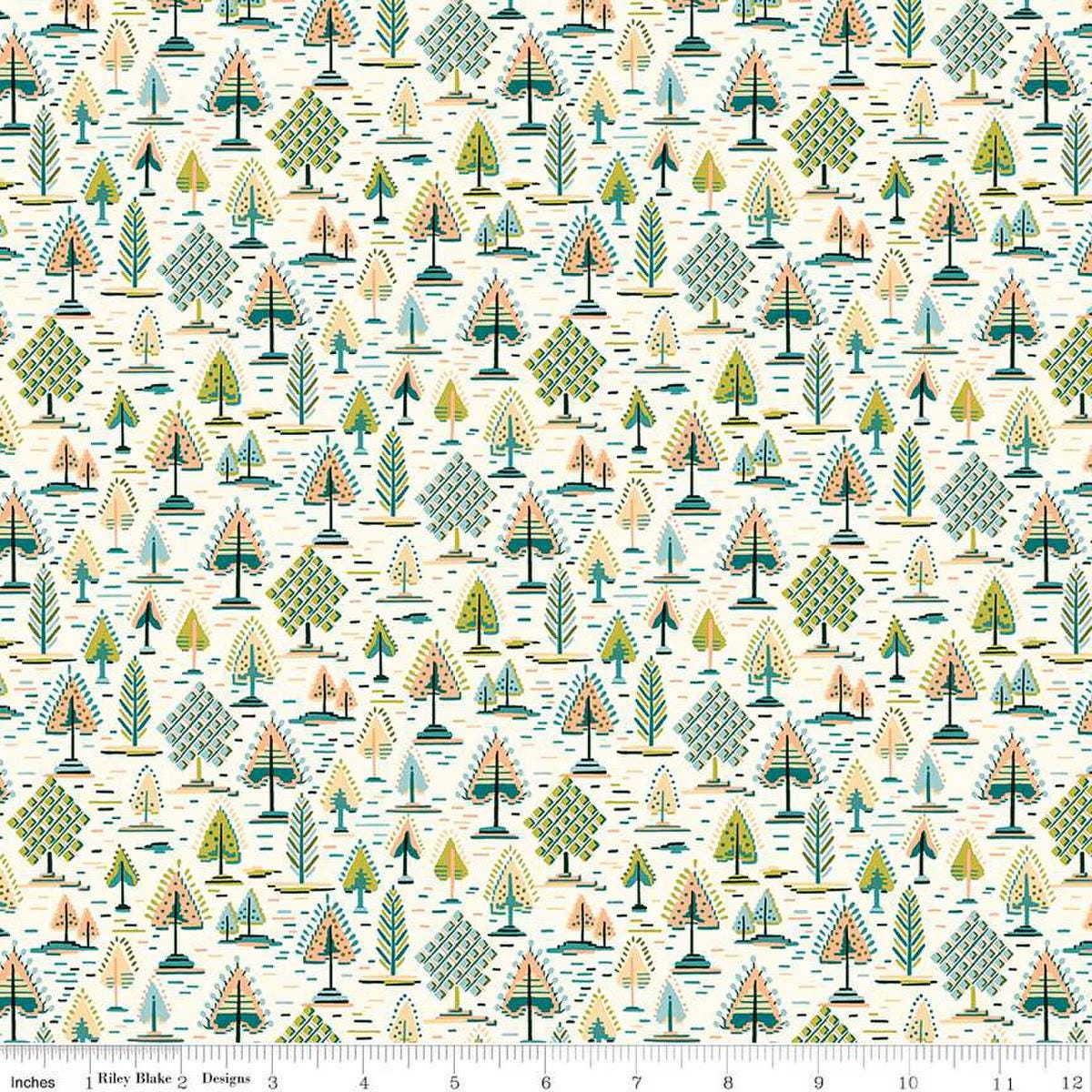 Liberty Tree of Life Canopy Greens Arabella Tapestry A - Liberty of London for Riley Blake - Fabric by the Yard - 01667376A - Ray of Sonshine Design