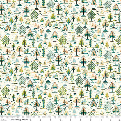 Liberty Tree of Life Canopy Greens Arabella Tapestry A - Liberty of London for Riley Blake - Fabric by the Yard - 01667376A - Ray of Sonshine Design