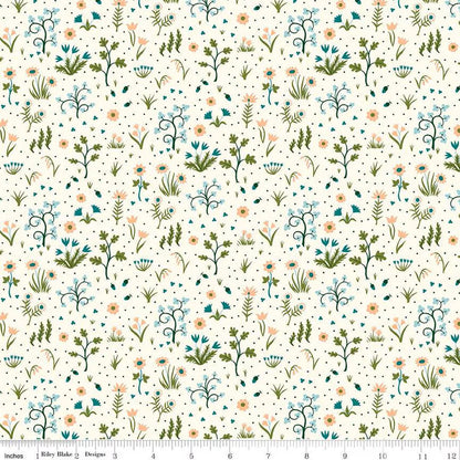 Liberty Tree of Life Canopy Greens Sappling Wood A - Liberty of London for Riley Blake - Fabric by the Yard - 01667380A - Ray of Sonshine Design