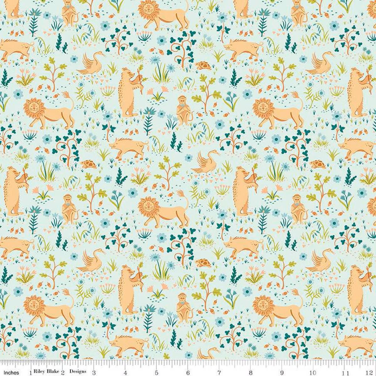 Liberty Tree of Life Canopy Greens Tudor Fauna - Liberty of London for Riley Blake - Fabric by the Yard - 01667370A - Ray of Sonshine Design