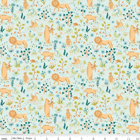 Liberty Tree of Life Canopy Greens Tudor Fauna - Liberty of London for Riley Blake - Fabric by the Yard - 01667370A - Ray of Sonshine Design