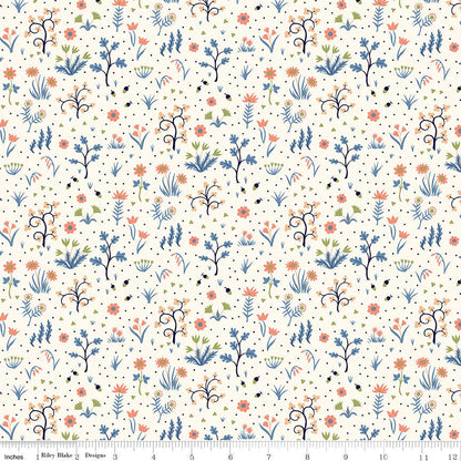 Liberty Tree of Life Woodland Pastels Sappling Wood Liberty Fabrics Cotton Fabric by the Yard - Ray of Sonshine Design