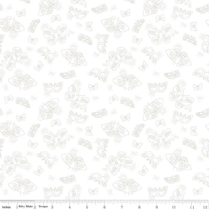 Lights On Flutter - Riley Blake Designs - Cotton Fabric by the yard - Ray of Sonshine Design