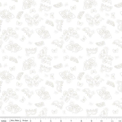 Lights On Flutter - Riley Blake Designs - Cotton Fabric by the yard - Ray of Sonshine Design
