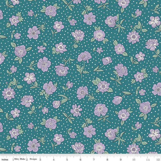 London Bouquet Heritage Park B - Liberty of London for Riley Blake - Fabric by the Yard - 01667419B - Ray of Sonshine Design