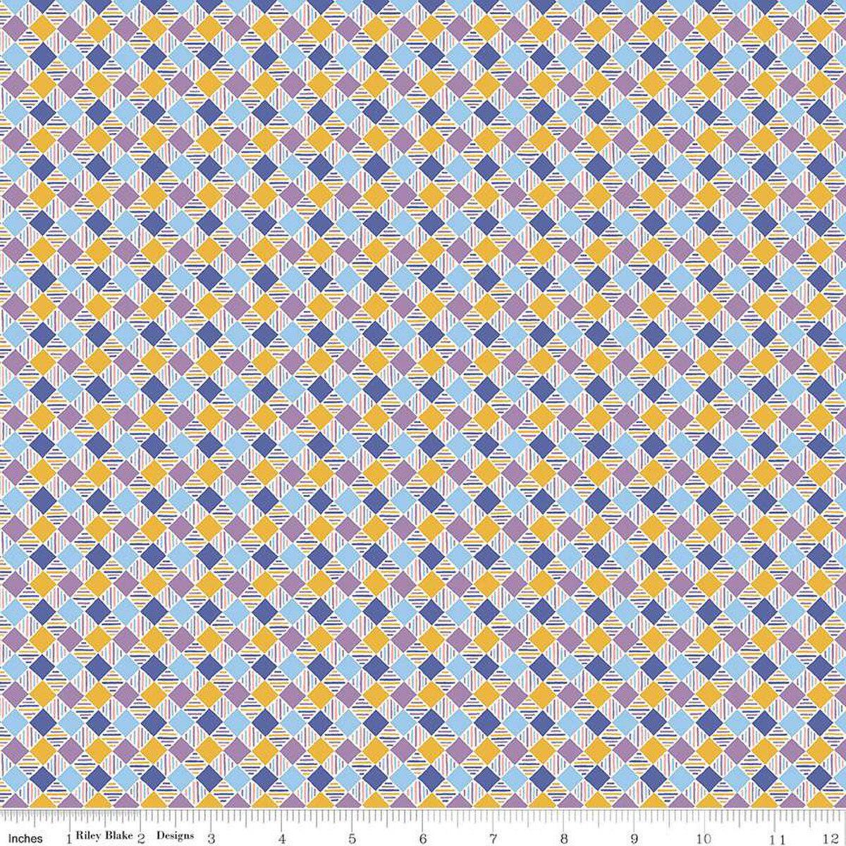 London Bouquet Urban Check B - Liberty of London for Riley Blake - Fabric by the Yard - 01667417B - Ray of Sonshine Design