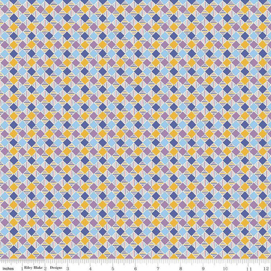 London Bouquet Urban Check B - Liberty of London for Riley Blake - Fabric by the Yard - 01667417B - Ray of Sonshine Design