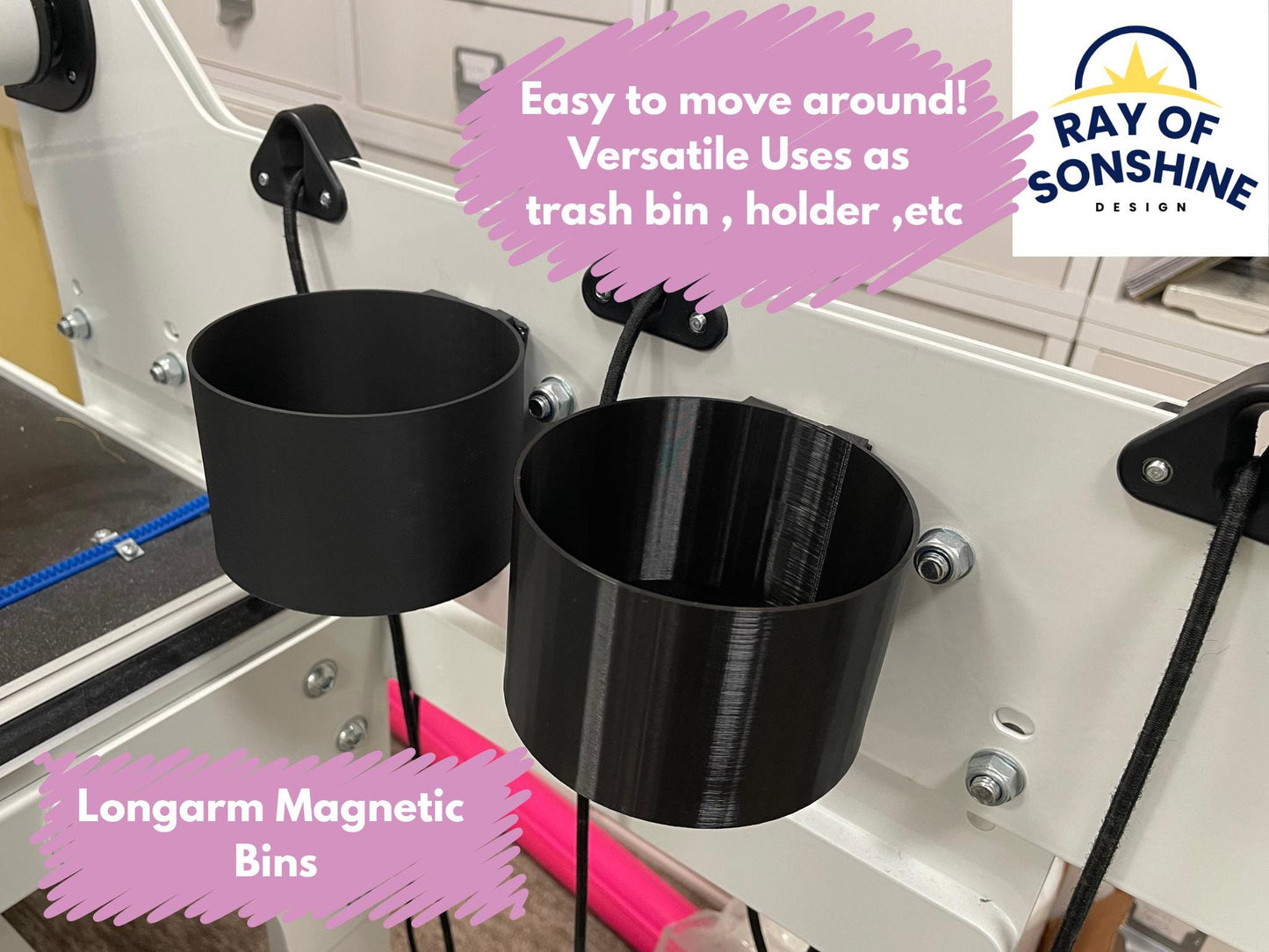 Longarm Magnetic Bin - Versatile, Great for quick storage or thread trash - Longarm Organization Series - Ray of Sonshine Design