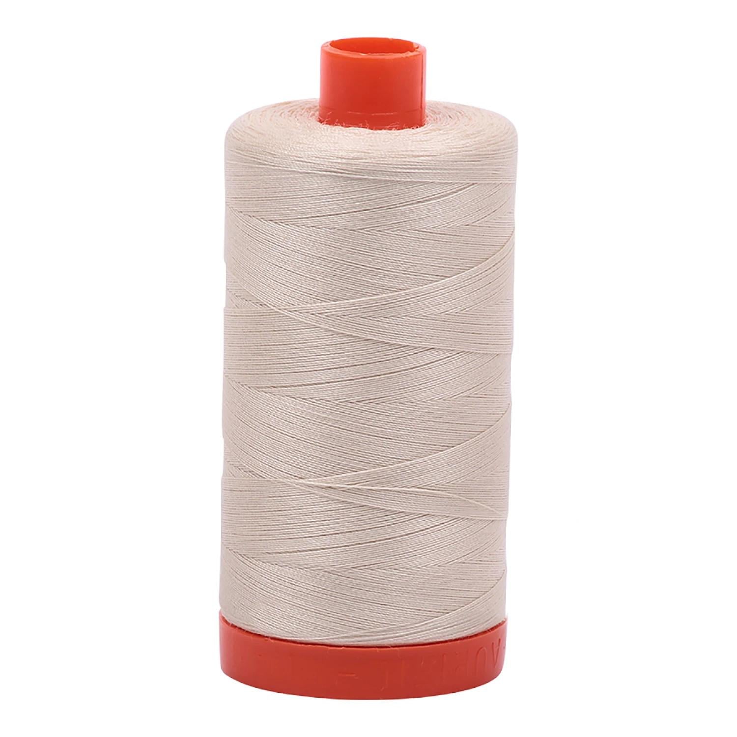 Mako Cotton Thread Solid 50wt 1422yds Light Beige A1050 - 2310 - Ray of Sonshine Design