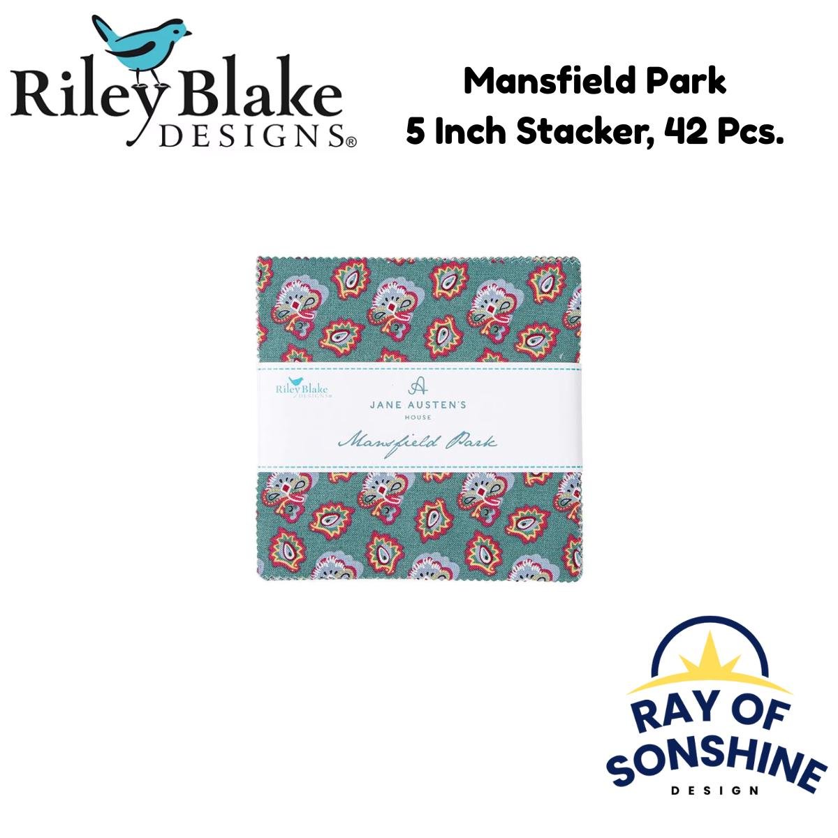 Mansfield Park 5" Stacker (Charm Pack) - Riley Blake Designs - Precuts 5 - 15190 - 42 - Ray of Sonshine Design