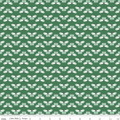 Meadow Moments Butterflies Green Fabric by the Yard or Fat Quarter - Riley Blake Designs - Ray of Sonshine Design