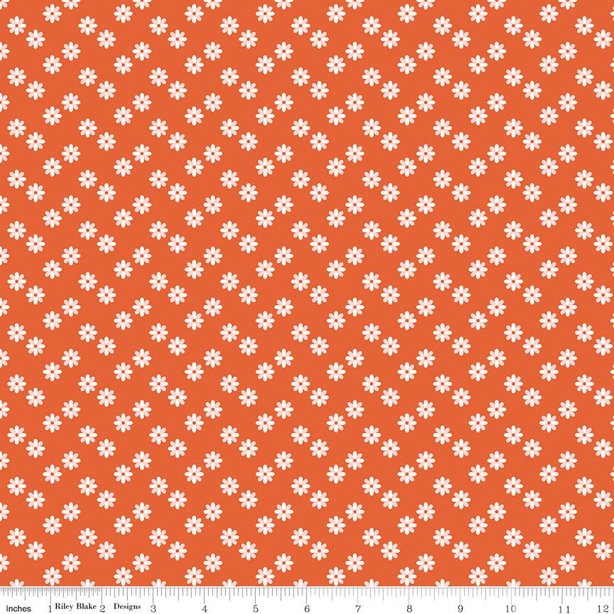 Meadow Moments Flower Sprinkle Geranium Fabric by the Yard or Fat Quarter - Riley Blake Designs - Ray of Sonshine Design