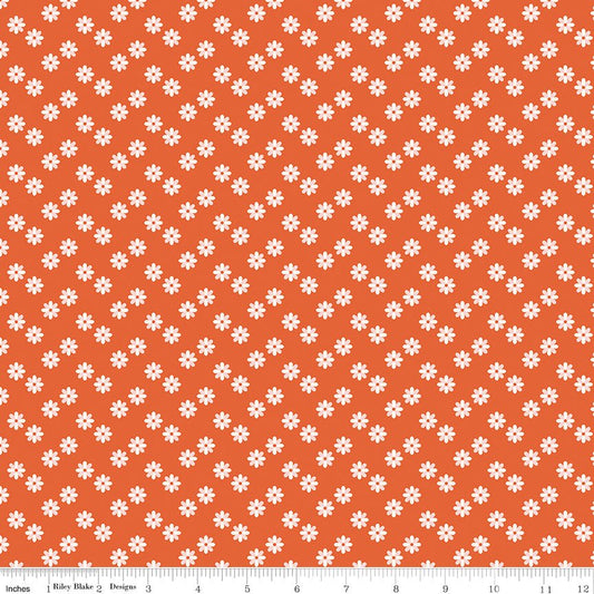 Meadow Moments Flower Sprinkle Geranium Fabric by the Yard or Fat Quarter - Riley Blake Designs - Ray of Sonshine Design