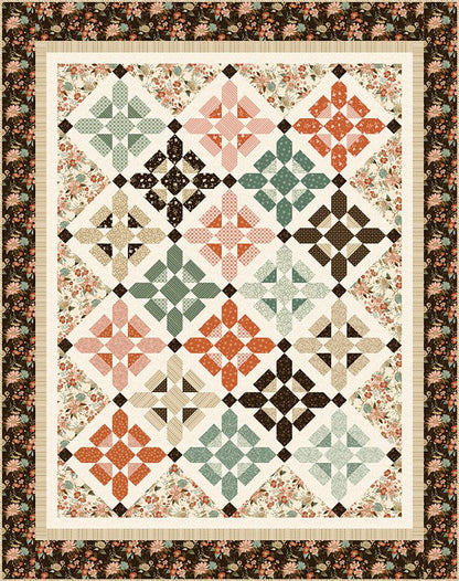 Morning Latte Let's Get Fancy Quilt Kit by Sandy Gervais | Riley Blake Designs - Ray of Sonshine Design