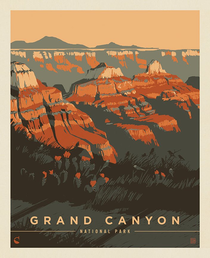 National Parks Grand Canyon Poster Fabric Panel 36 x 43 – Riley Blake - Ray of Sonshine Design