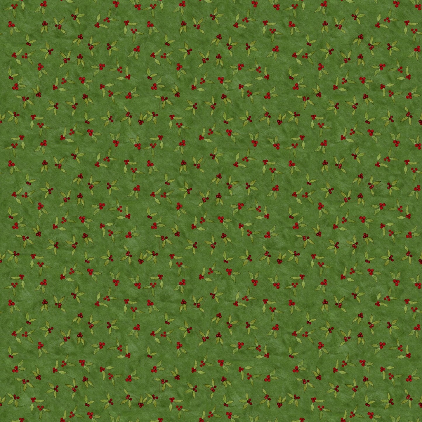 Naughty or Nice Holly Berries Green - Riley Blake Designs - Quilting Cotton Fabric by the yard - Festive - C16263 - GREEN - Ray of Sonshine Design