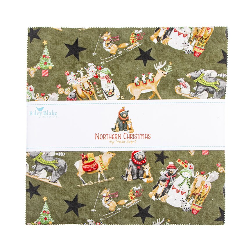 Northern Christmas 10" Fabric Stacker - Riley Blake Designs - Ray of Sonshine Design