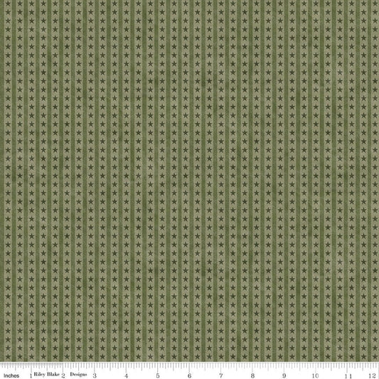 Northern Christmas Star Stripes Green Christmas Teresa Kogut Riley Blake Fabric by the Yard - Ray of Sonshine Design