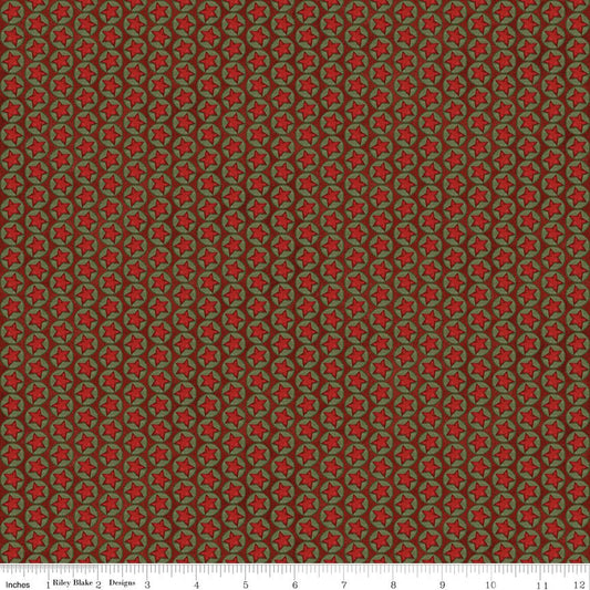 Northern Christmas Stars Red Christmas Teresa Kogut Riley Blake Fabric by the Yard - Ray of Sonshine Design