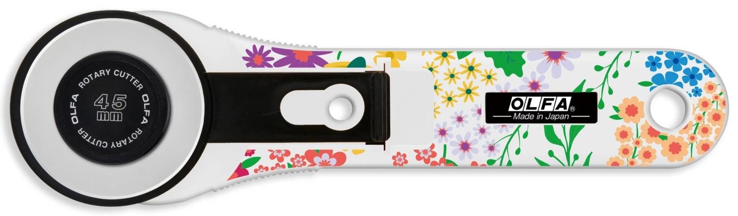 OLFA 45mm Printed Handle Rotary Cutter - Ray of Sonshine Design
