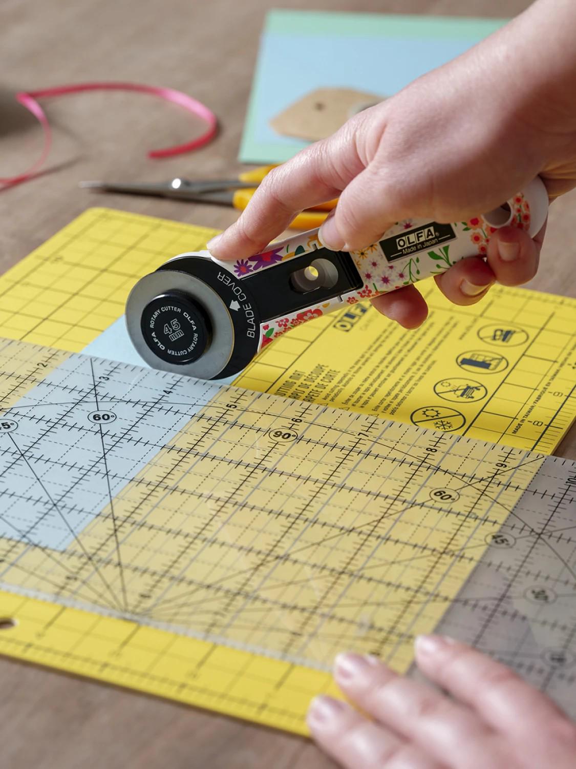 OLFA 45mm Printed Handle Rotary Cutter - Ray of Sonshine Design