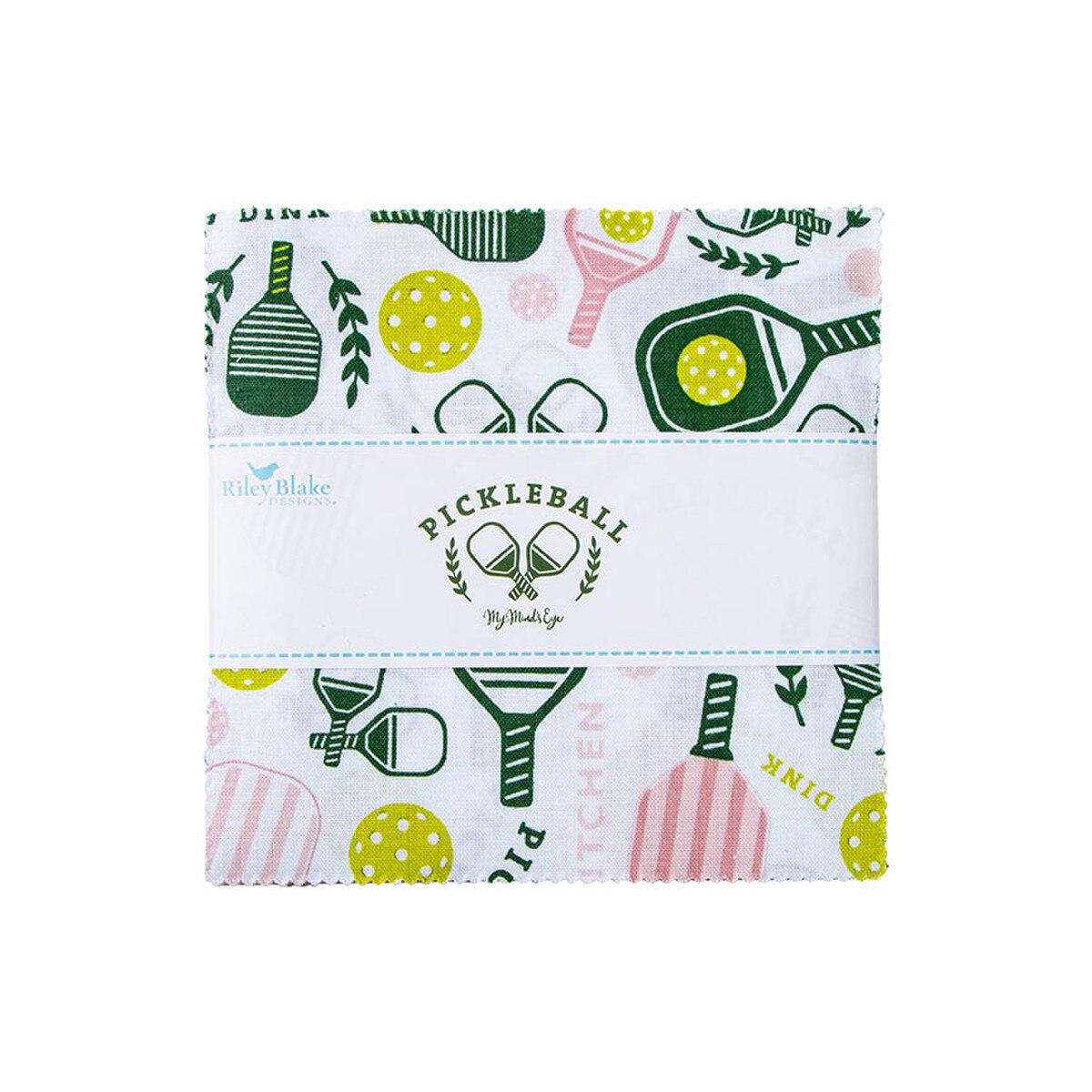 Pickleball 5" Stacker (Charm Pack) - Riley Blake Designs - Precuts 5 - 16200 - 42 - Ray of Sonshine Design