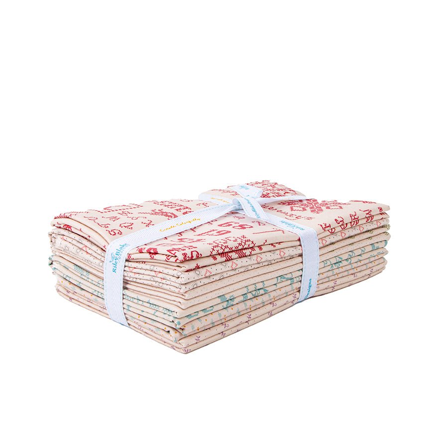 Piece & Plenty Latte 1 - Yard Fabric Bundle, 6 Pieces – Lori Holt for Riley Blake - Ray of Sonshine Design