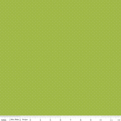 Pindots Lime American Jane Riley Blake Quilting Cotton Fabric by the Yard - Ray of Sonshine Design