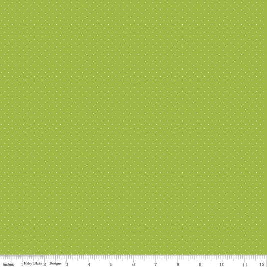 Pindots Lime American Jane Riley Blake Quilting Cotton Fabric by the Yard - Ray of Sonshine Design