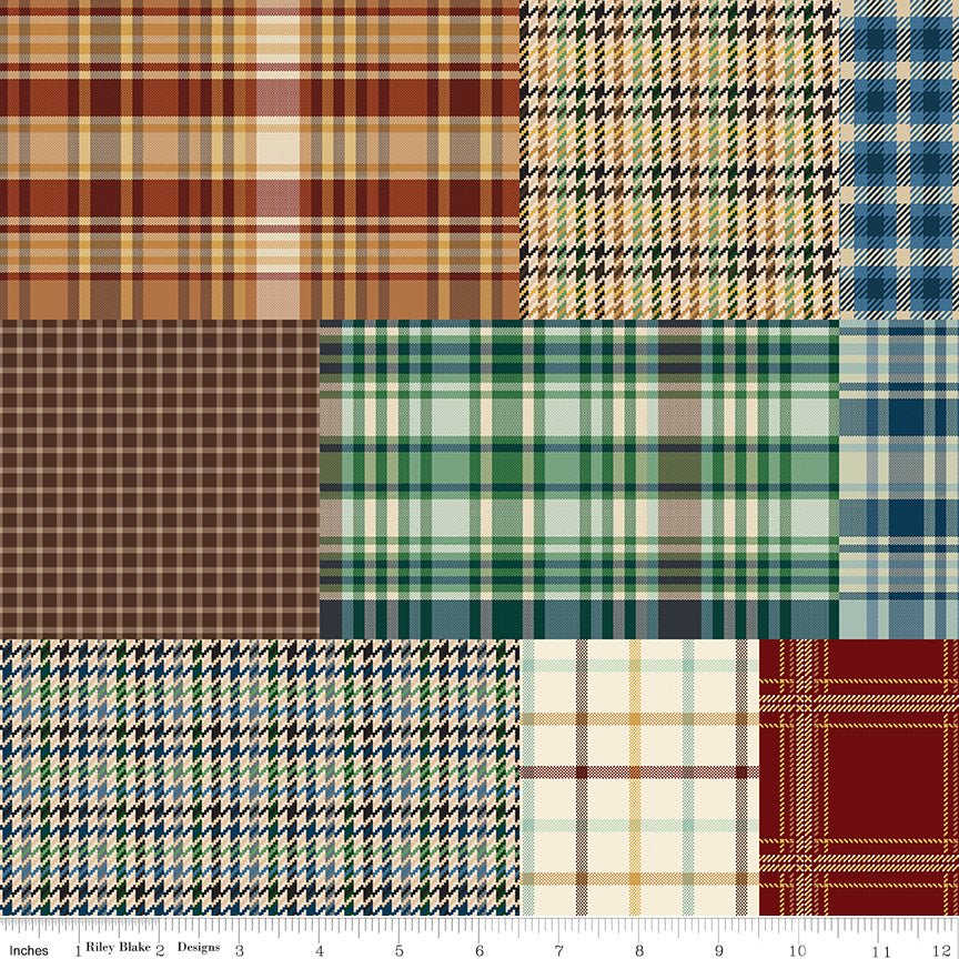 Plaid - Venture Club Plaids Cheater Print Multi Riley Blake Designs Quilting Cotton Fabric by the Yard - Ray of Sonshine Design